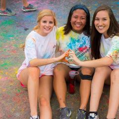 Participating in the AOII 5K Color Run at Greek Row - Michelle Ralleca - Madison, AL - Kinesiology